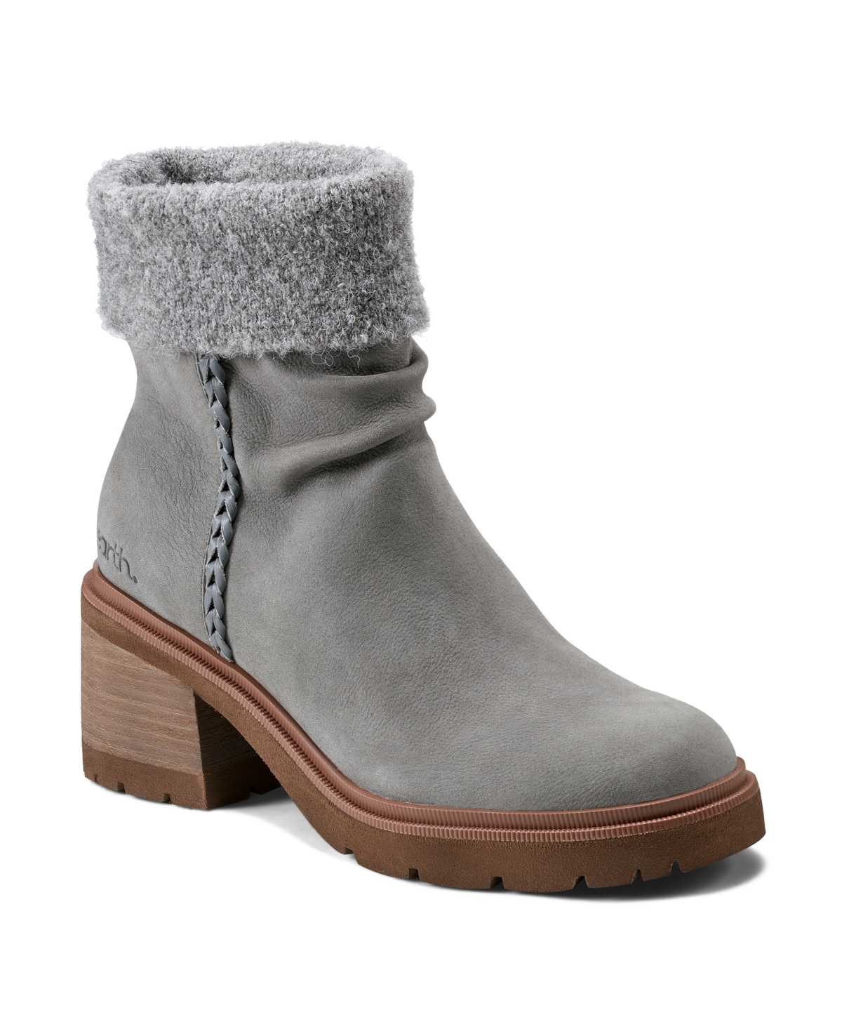 EARTH WOMEN'S GRESA COZY WATERPROOF BLOCK HEEL BOOTIES 