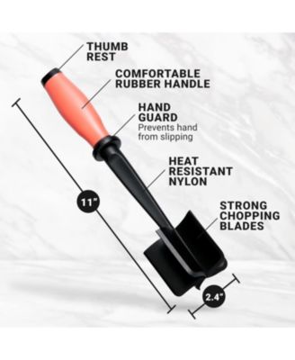 Stainless Steel Meat Chopper – Ground Beef & Hamburger Smasher Too