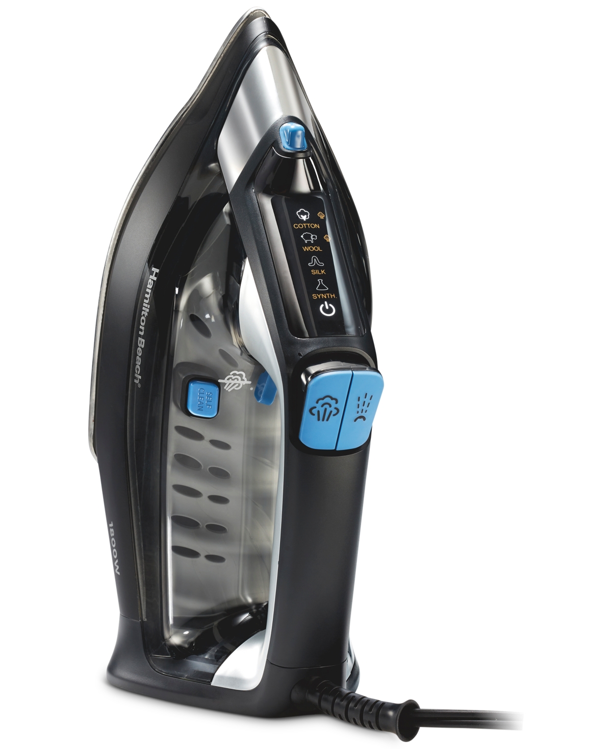 Hamilton Beach Fabriciq Steam Iron In Black