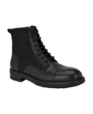 Men s Domly Lace Up Almond Toe Casual Boots