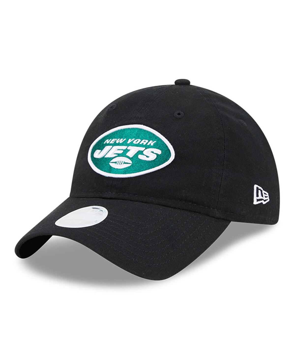 New Era Women's Black New York Jets Main Core Classic 2.0 9twenty Adjustable Hat In Black