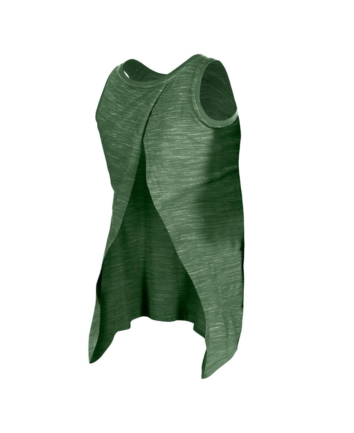 NEW ERA WOMEN'S GREEN NEW YORK JETS SPACE DYE ACTIVE TANK TOP 