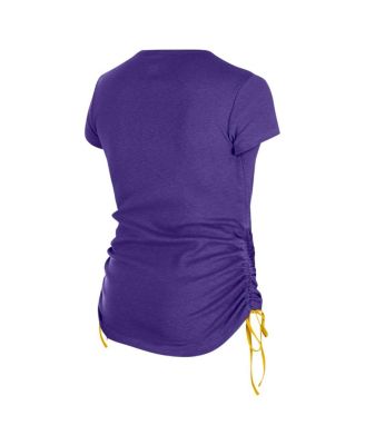 Women's Purple Minnesota Vikings Ruched Side T-Shirt
