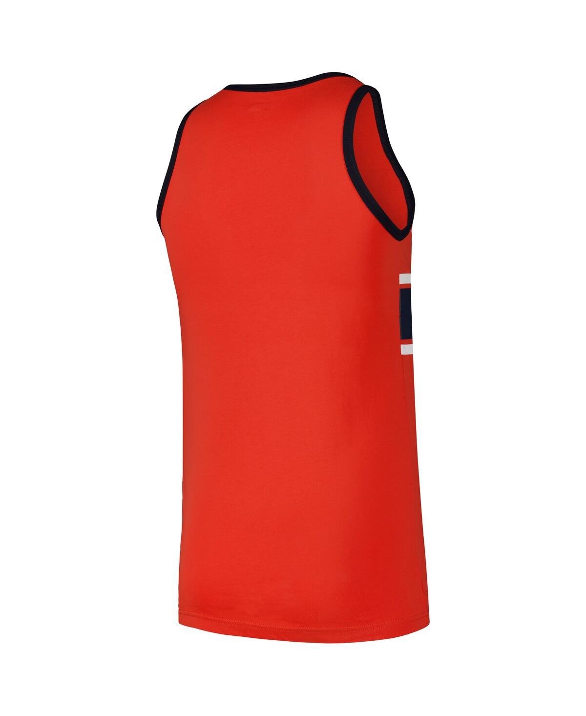 NEW ERA MEN'S ORANGE DETROIT TIGERS JERSEY RINGER TANK TOP 