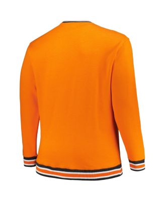 Men's Orange Cincinnati Bengals Big Tall Pullover Sweatshirt
