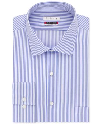 Van Heusen - Men's Classic-Fit Wrinkle Free Flex Collar Striped Dress Shirt