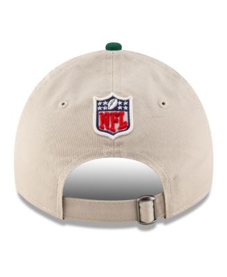 Men's Stone/Green New York Jets 2024 Sideline Historic 9TWENTY Adjustable Hat