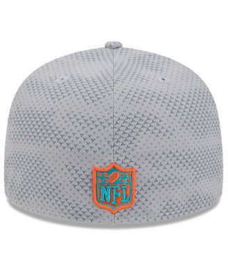 Men's Gray Miami Dolphins 2024 Sideline 59FIFTY Fitted Hat