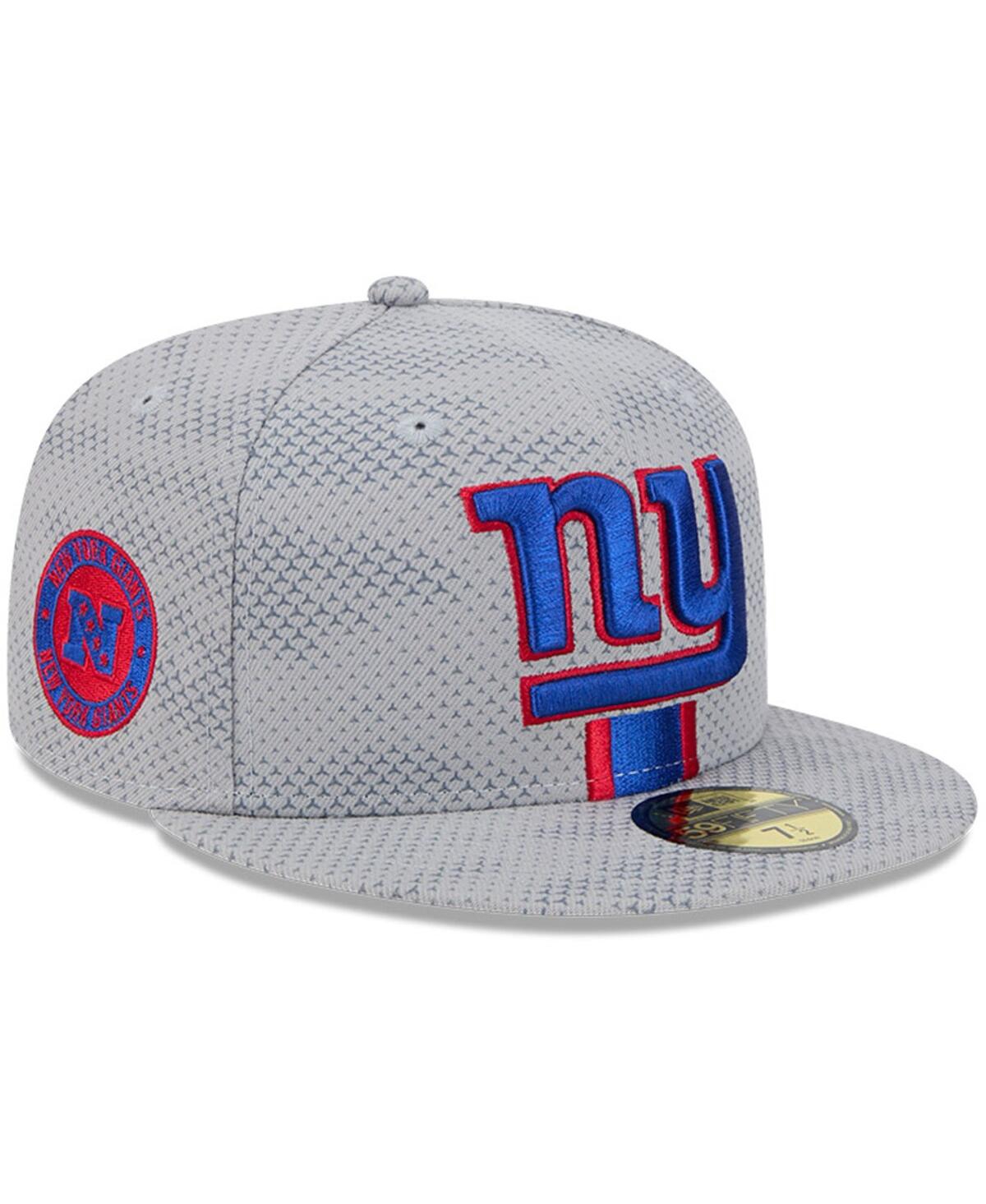 NEW ERA MEN'S GRAY NEW YORK GIANTS 2024 SIDELINE 59FIFTY FITTED HAT 