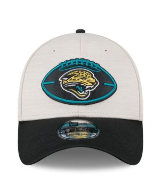 Men's Stone/Teal Jacksonville Jaguars 2024 Sideline Historic 39THIRTY Flex Hat