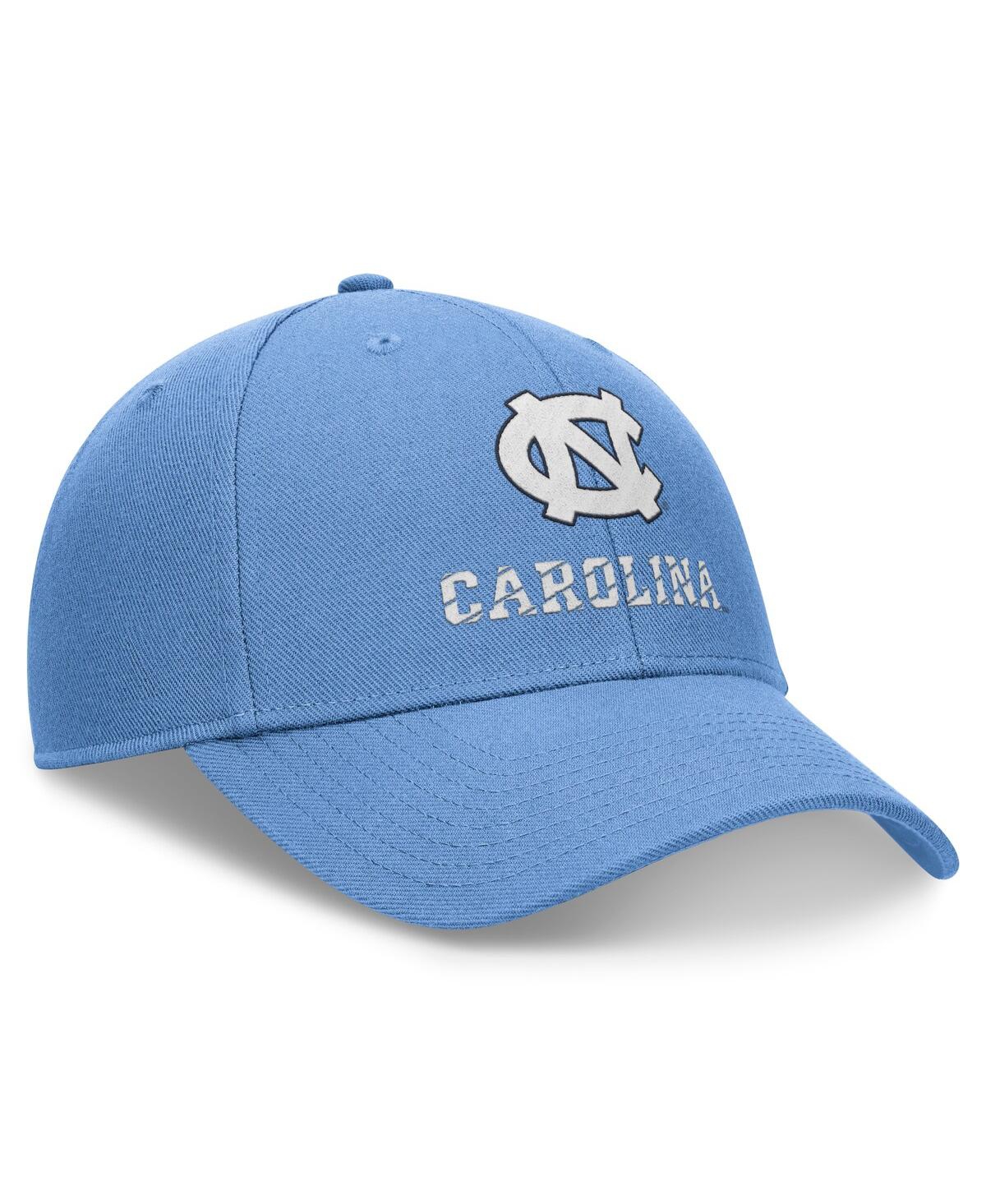 JORDAN MEN'S CAROLINA BLUE NORTH CAROLINA TAR HEELS PRIMETIME RISE ADJUSTABLE HAT 