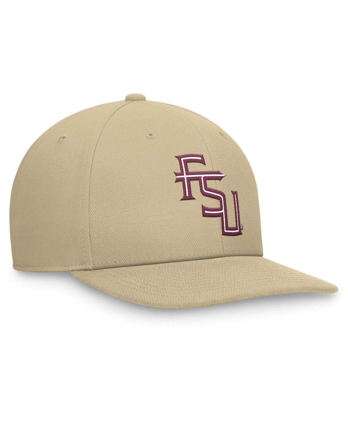 Nike Men's Gold Florida State Seminoles Primetime Pro Snapback Hat In Tan