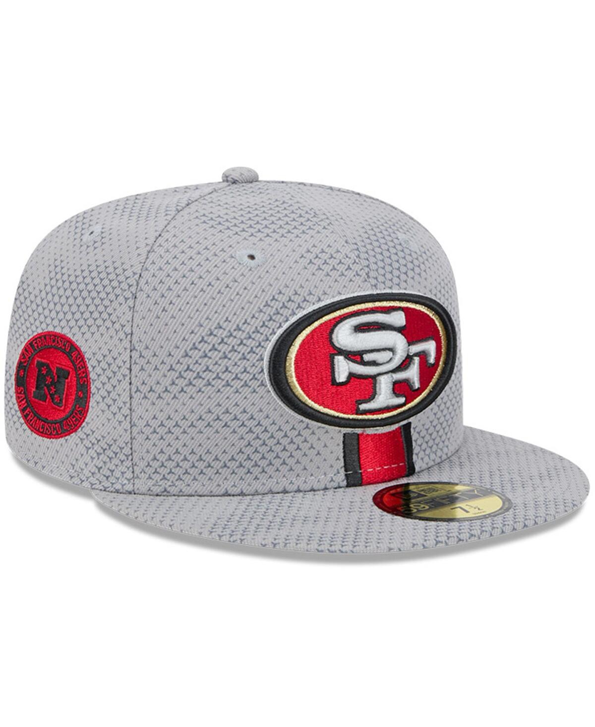 New Era Men's Gray San Francisco 49ers 2024 Sideline 59fifty Fitted Hat In Gray