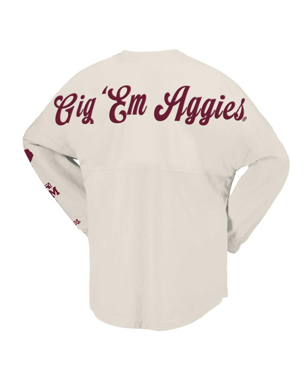 Spirit Jersey Women's Natural Texas A M Aggies Local Long Sleeve T-shirt In Natural