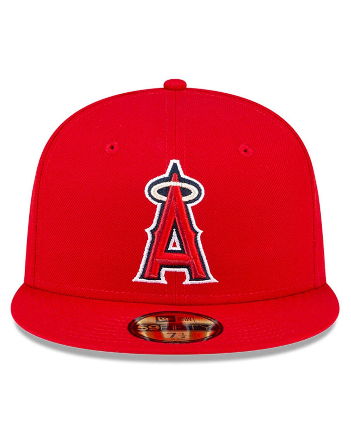 New Era Men'sLos Angeles Angels National Baseball Hall of Fame 59FIFTY Fitted Hat - Red
