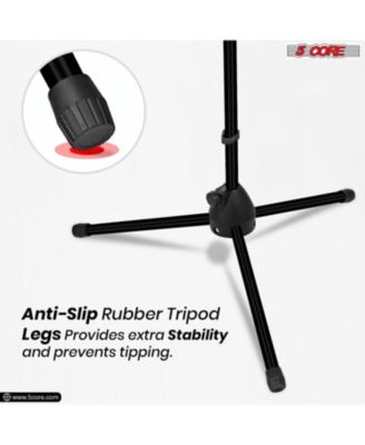 Tripod Mic Stand Heavy Duty Height Adjustable Floor Microphone Boom Arm Pedestal Para Microfono for Singing On Stage Studio - MS 080 4Pcs