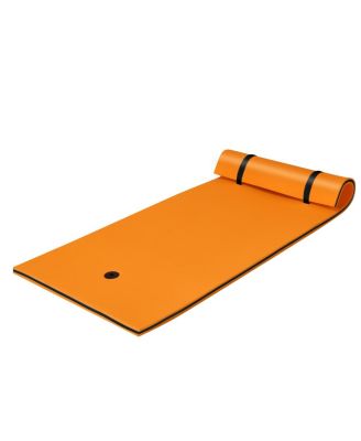 3-Layer Tear-proof Water Mat Floating Pad Island Water Sports Relaxing Blue