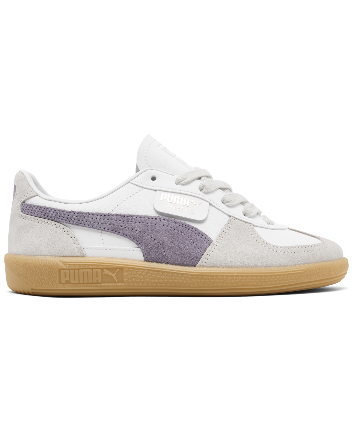 Puma Women's Palermo Leather Casual Sneakers from Finish Line -Grey