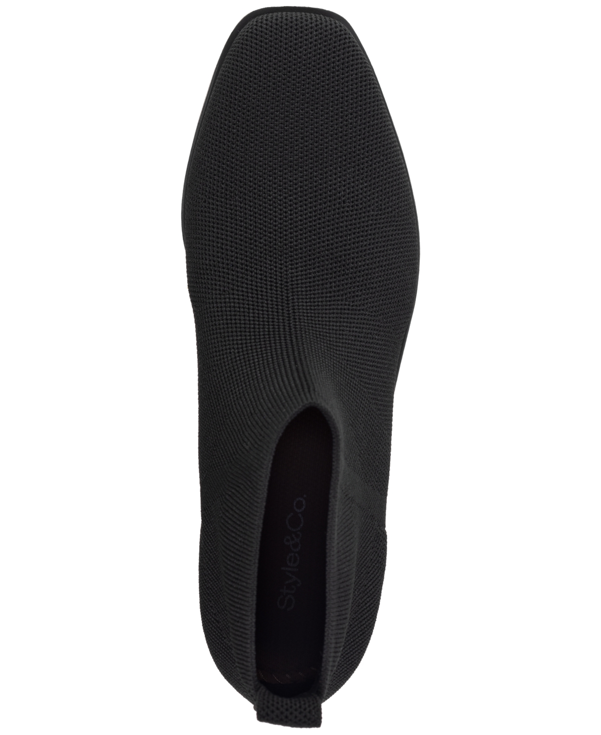 Style & Co Women's Barriee Knit Booties, Created For Macy's In Black