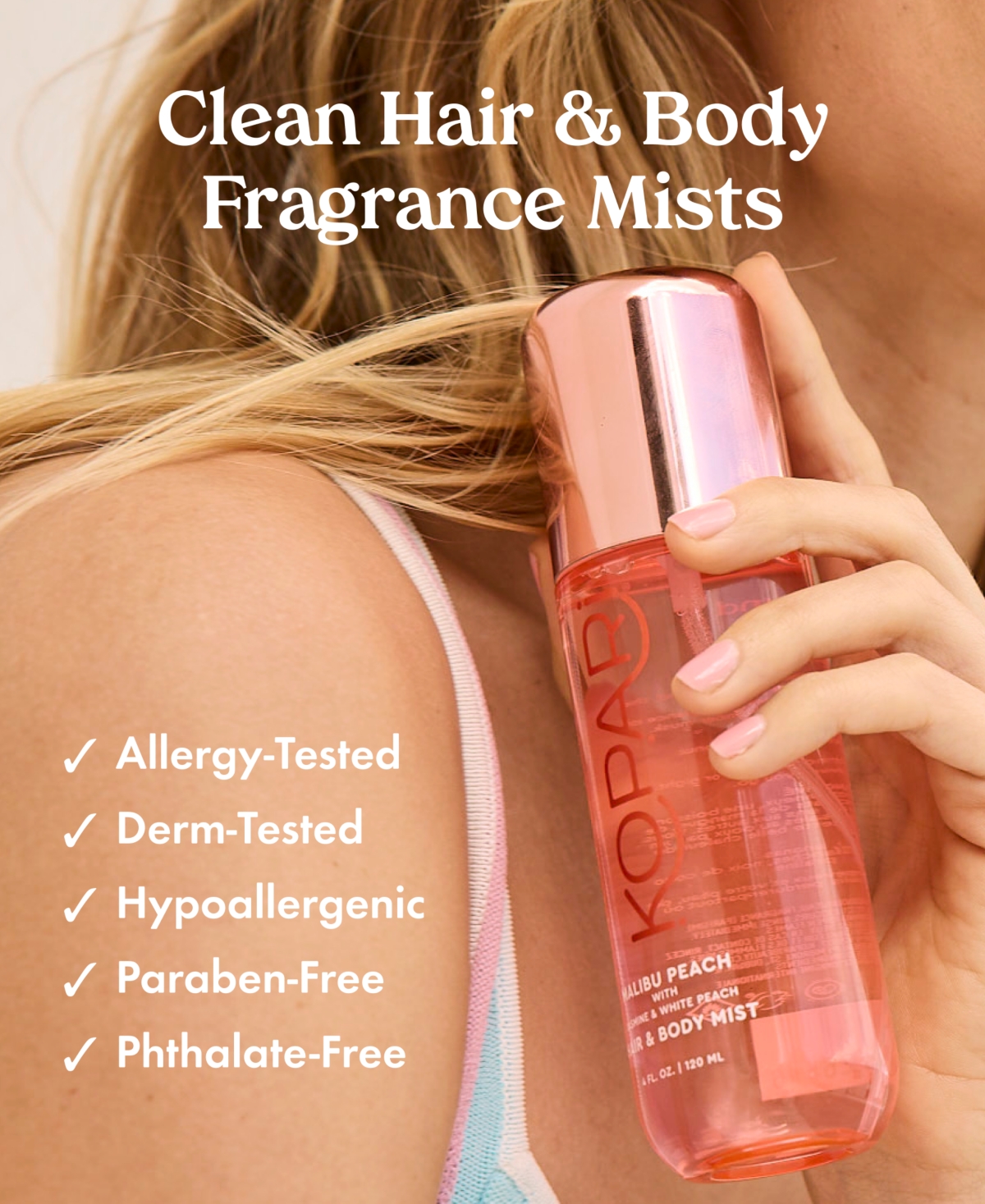 Kopari Beauty Malibu Peach Hair & Body Mist, 4 Oz. In No Color