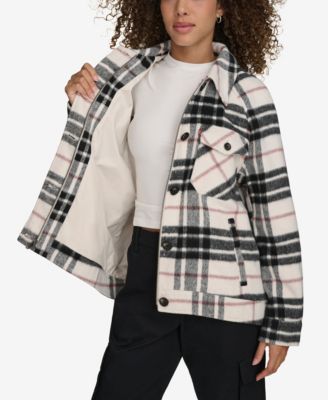 Women's Wool Blend Shirt Jacket