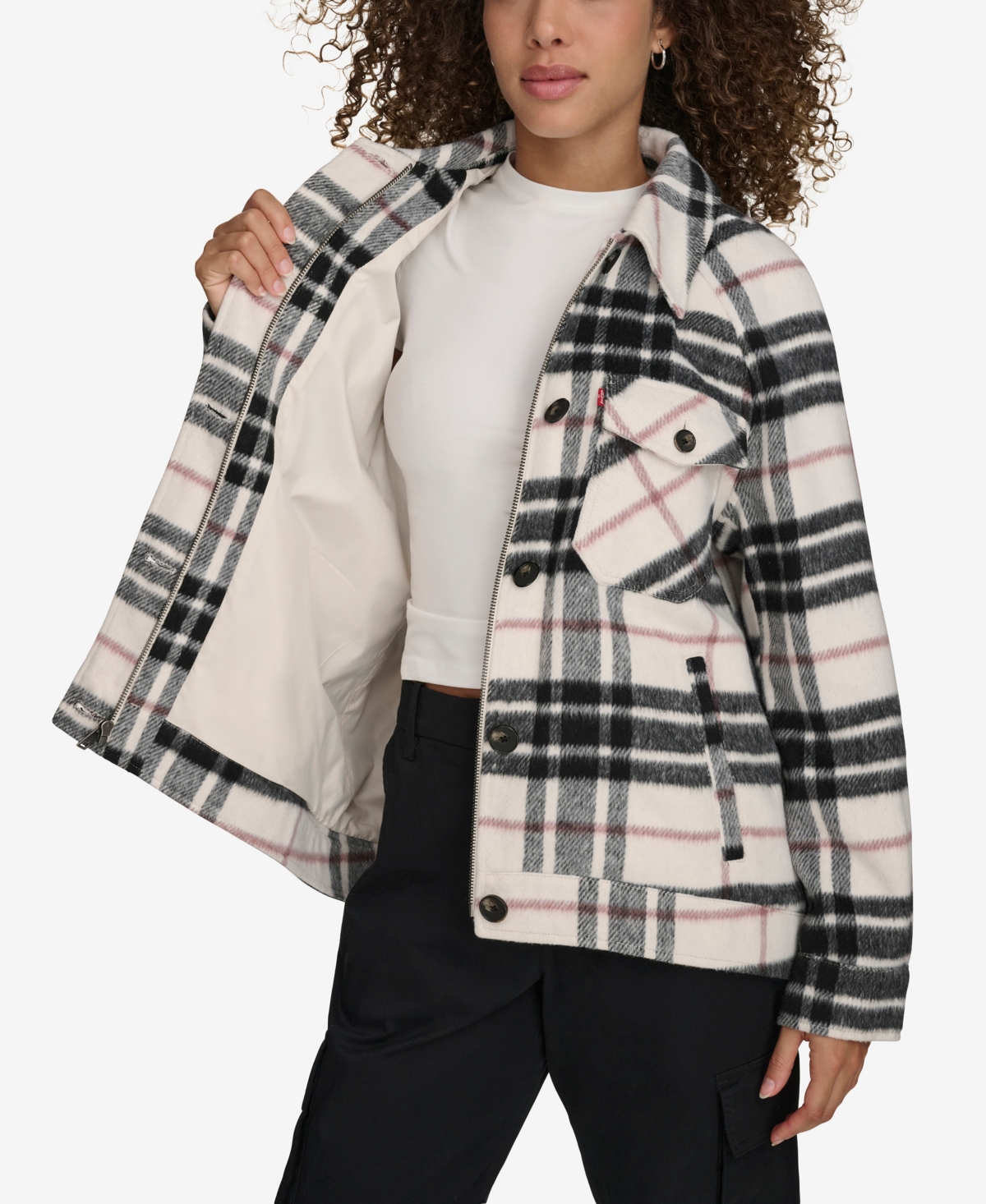 Levi's Women's Wool Blend Shirt Jacket