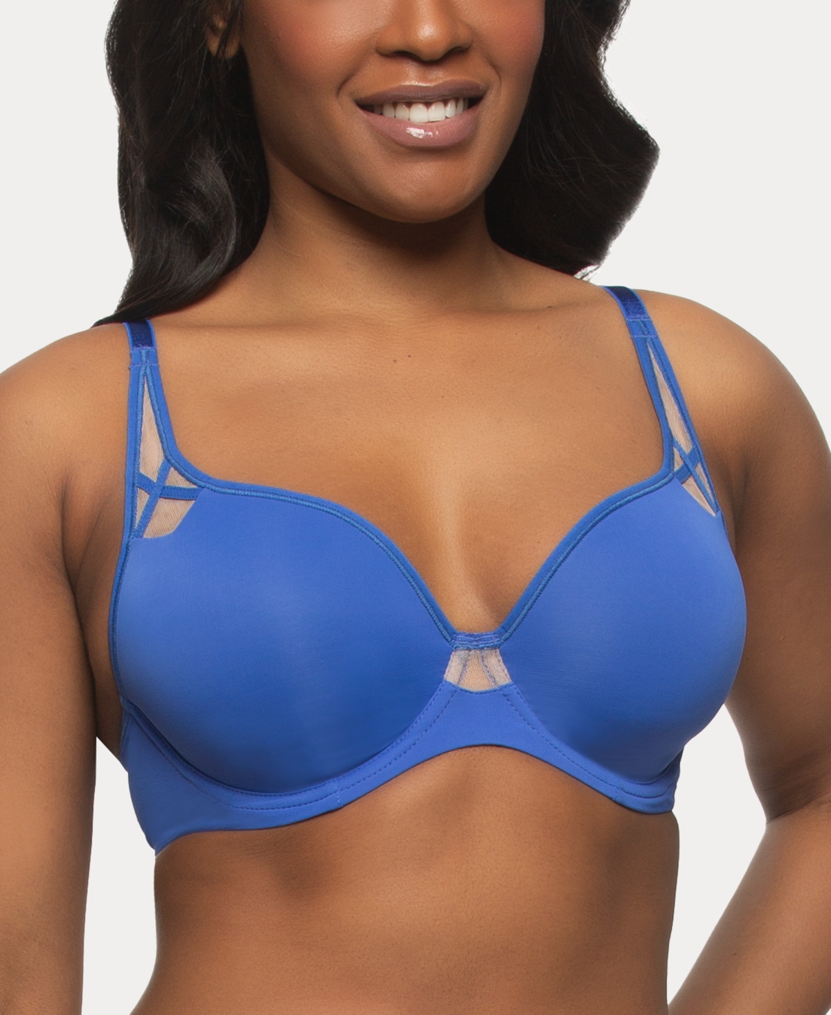 Women's Amaranth Lightweight Lightly Lined Underwire Bra - Dazzling Blue