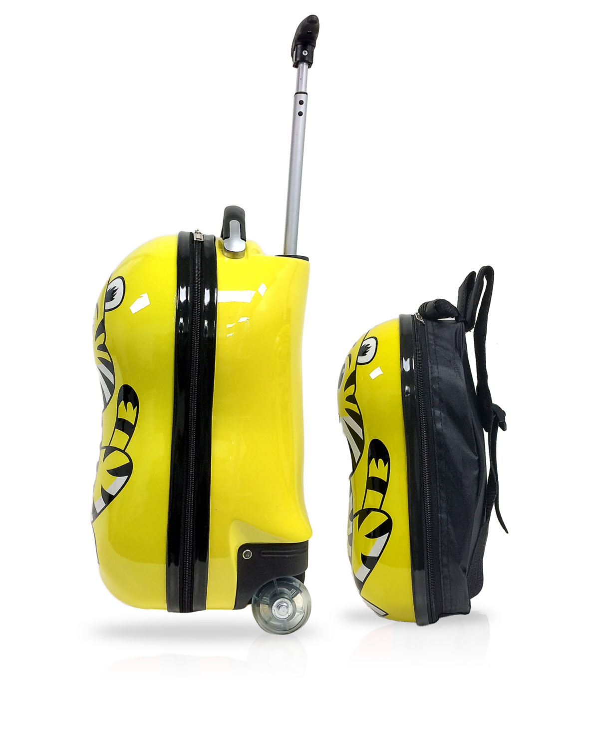 Tucci 2 Pc Kids Luggage Suitcase Set In Tigerlicious