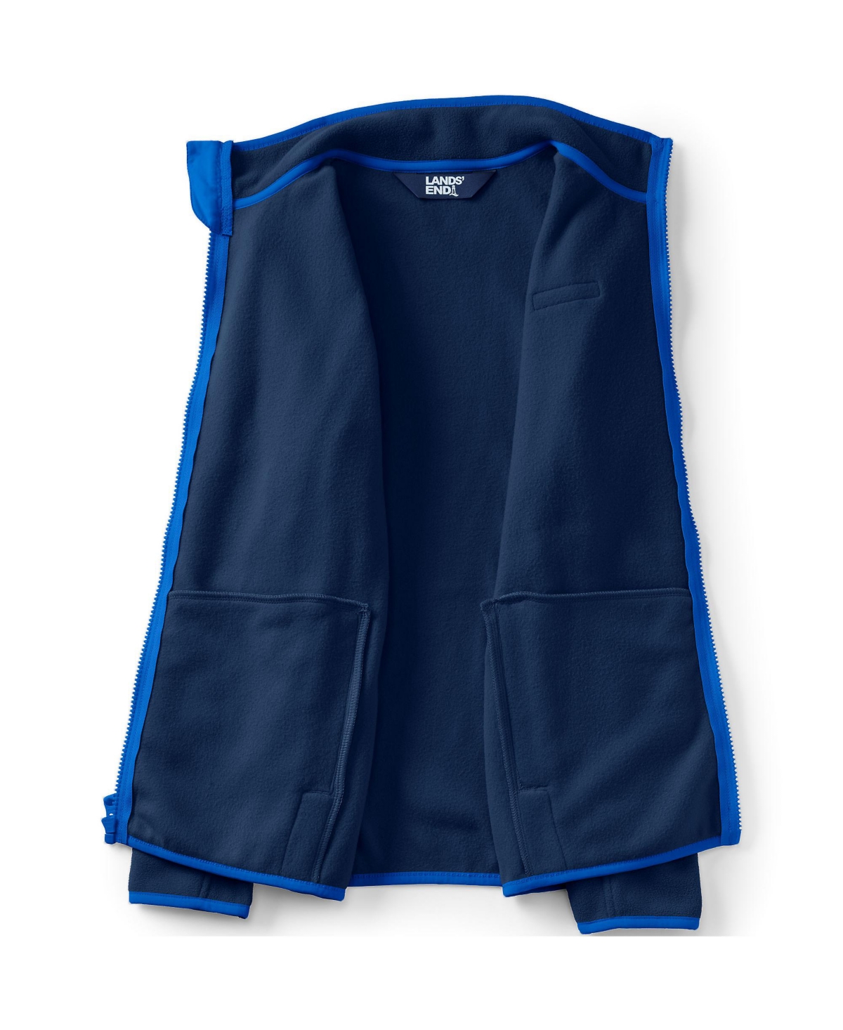 Lands' End Girls Fleece Full Zip Jacket