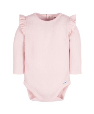 Onesies Baby Girls Long Sleeve Bodysuits, 2-pack