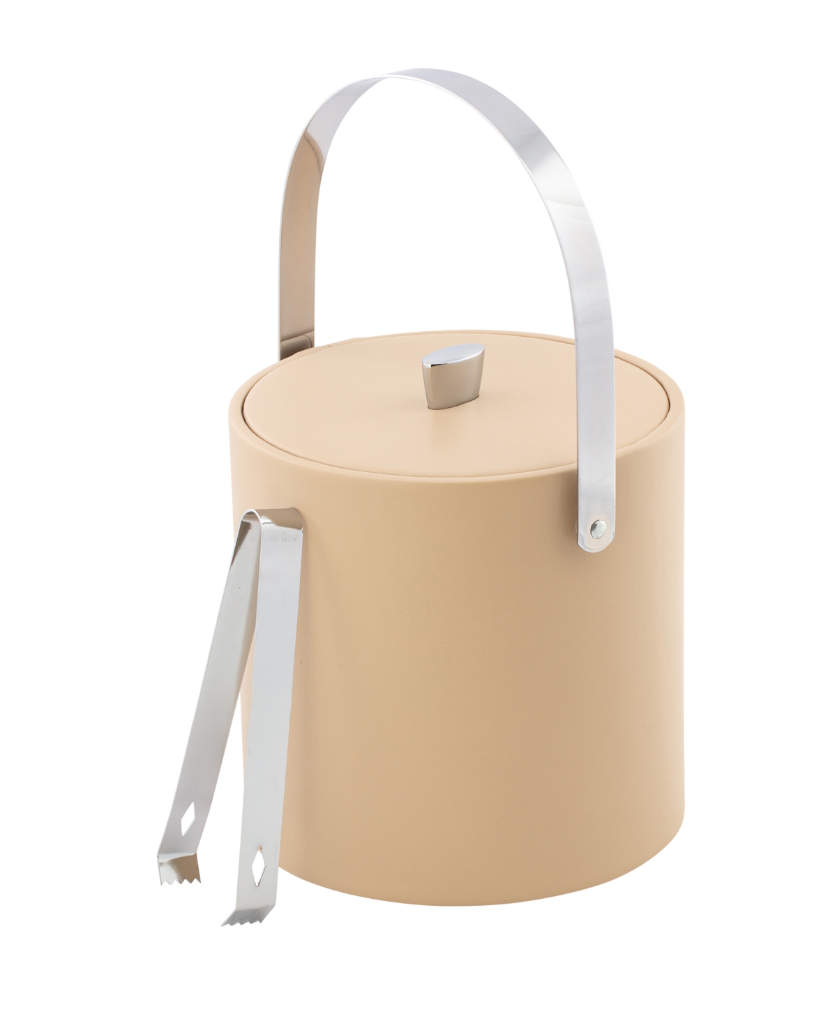 Kraftware Dorchester Ice Bucket And Ice Tong, 3 Quart In Beige