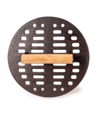 Cast Iron Grill Pan with Slotted Steak Press – Neo Collection, 11", 2-Piece Set