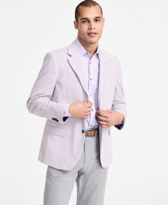 Men's Modern-Fit Seersucker Blazer