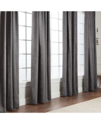Premium 2-Panel Classy Embossed Leaf Textured Curtains - Back Tab, Ring Tab - for Windows Living Room Bedroom - Partial Room Darkening Drapes for Privacy - 52 x 96 Inches - Brown