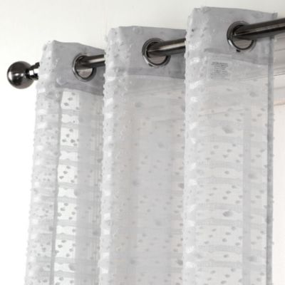 Cassandra 3D Clipped Light Filtering Window Panel Set, 76" W x 84" L