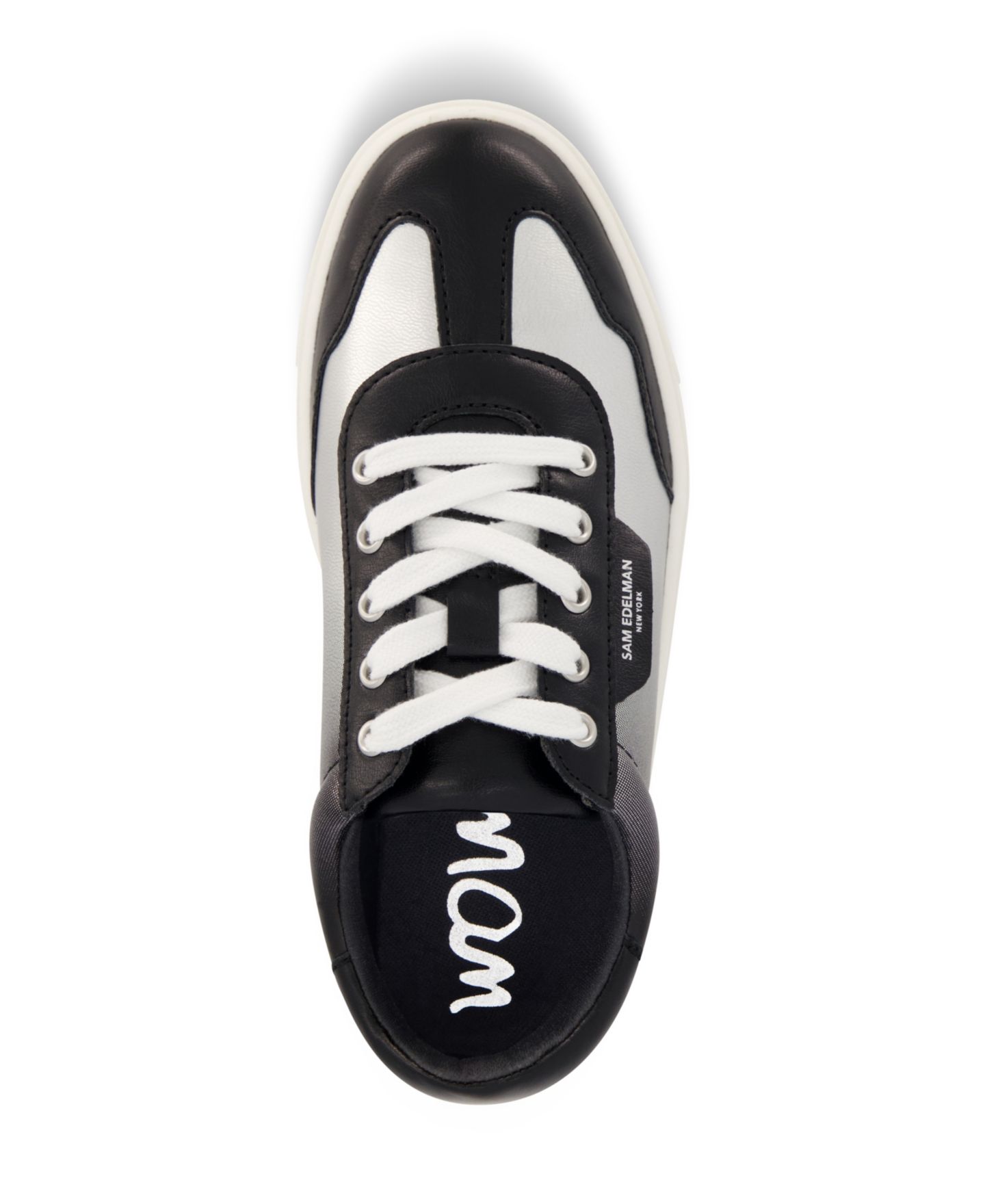Кроссовки Sam Edelman Essie Tere Lace Up Court Sneaker для девочек, цвет: Чёрный — фото 5
