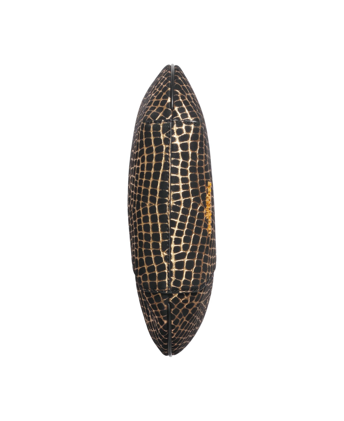 DONNA KARAN DONNA KARAN BALDWIN MINI METALLIC CROC SHOULDER WITH LEATHER WRAPPED HANDLE 