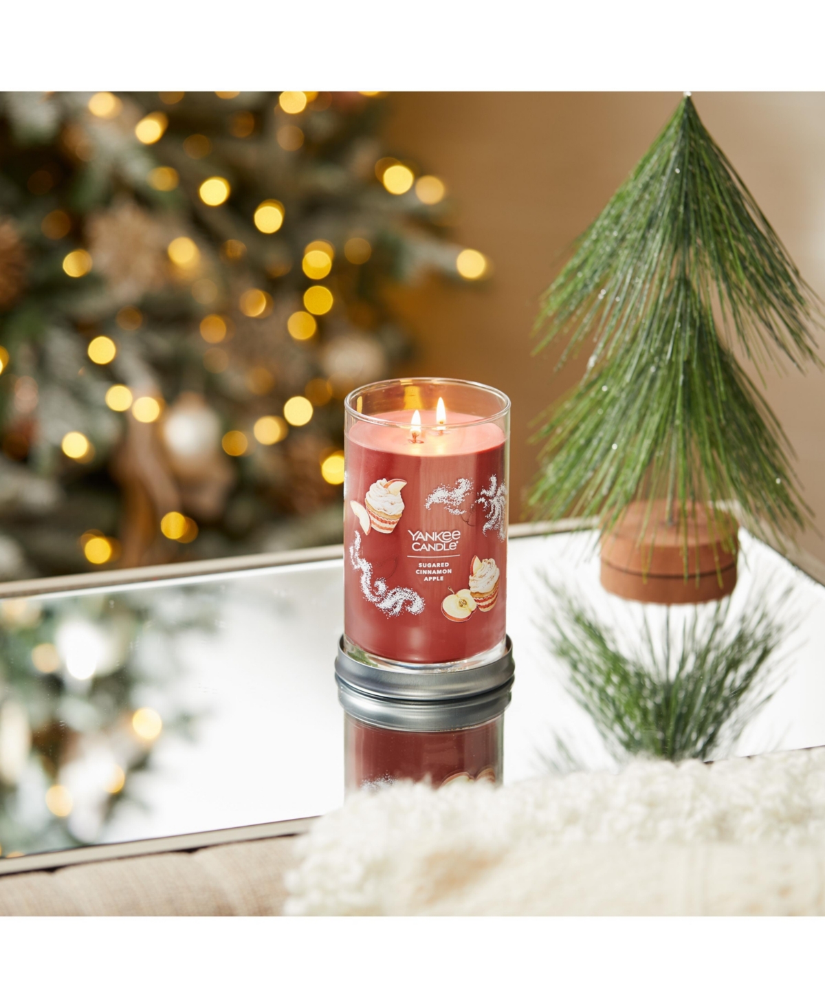 Signature Sugared Cinnamon Apple Tumbler Candle - Orange