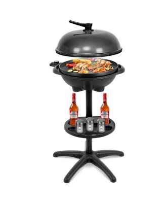 1350 W Outdoor Electric BBQ Grill with Removable Stand