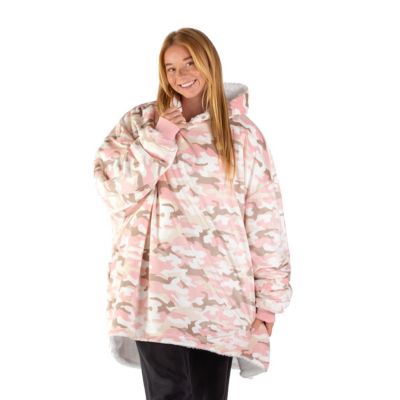Homey Sherpa Side Pockets Wearable Blanket, Adult