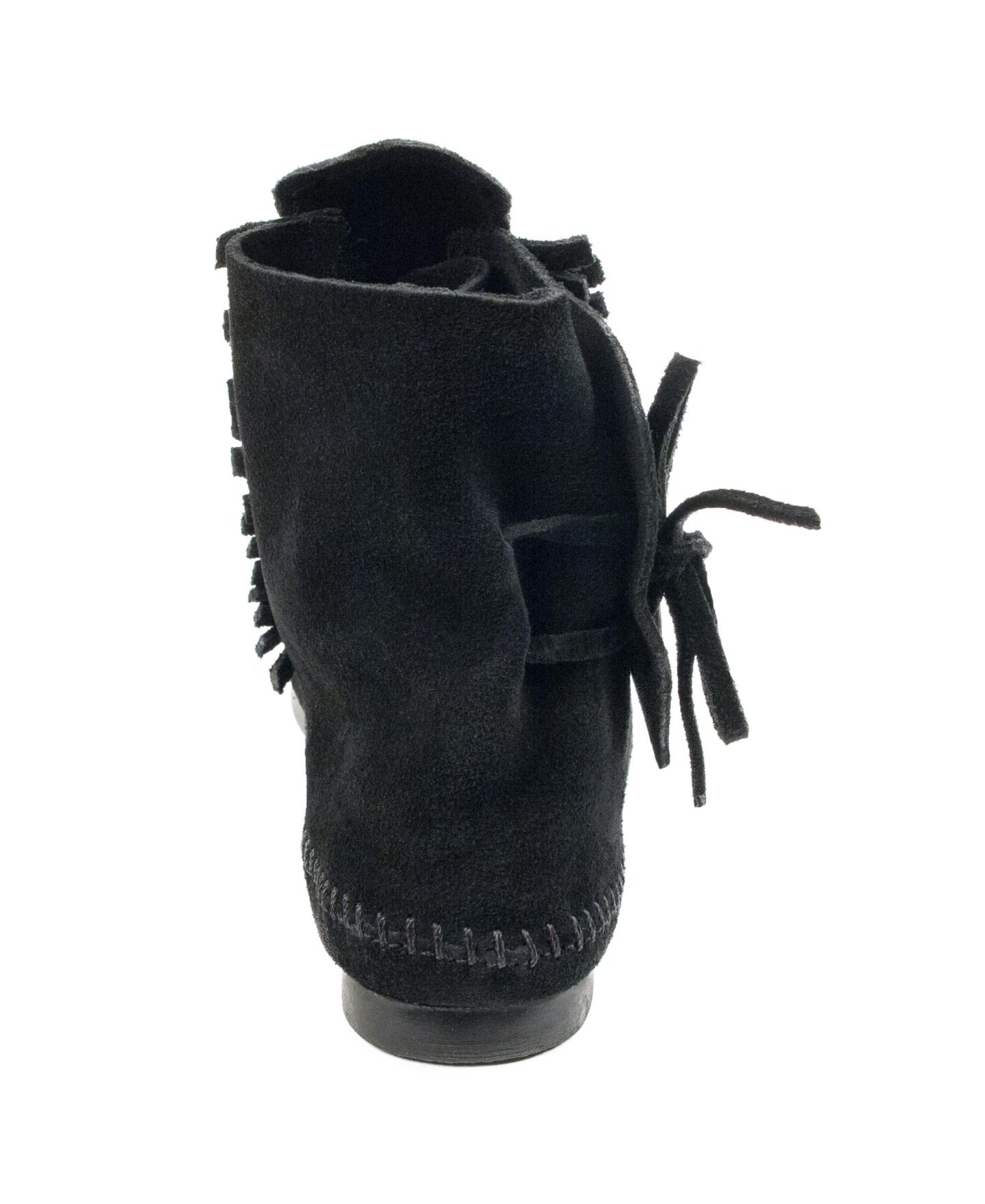 Женские ботинки Minnetonka Two Button Boot, цвет: Чёрный — фото 3
