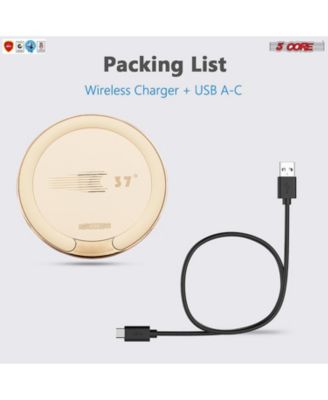 Wireless Charger (Pad), 15W Max Fast Charging, Compatible with QI Enabled Phones, AriPods and More