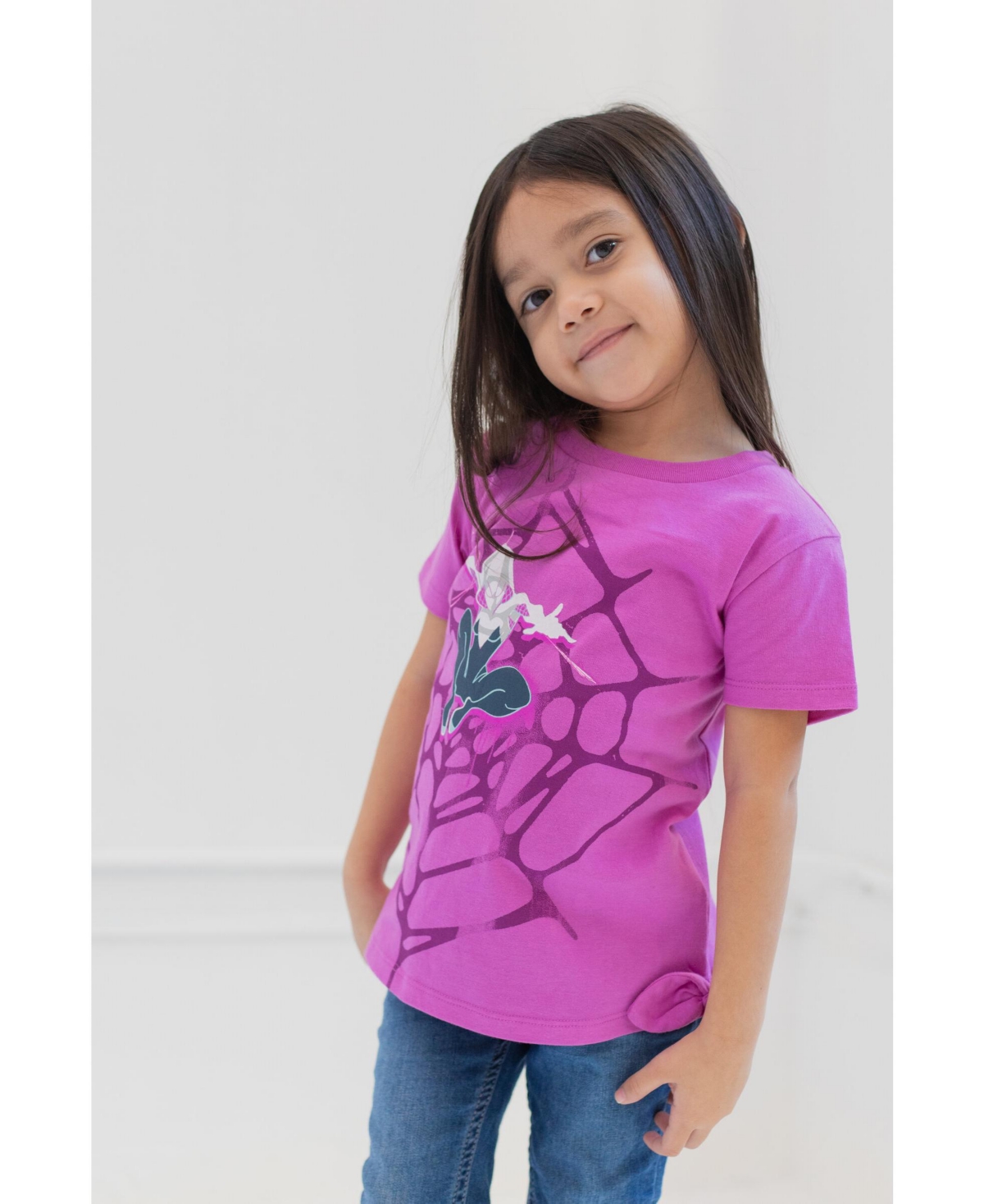 Marvel Girls Spider-Verse Spider-Gwen Ghost Spider 3 Pack T-Shirts to