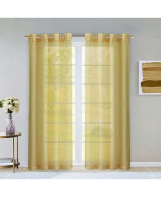 Melrose Semi Sheer Window Panel Set, 110" W x 84" L