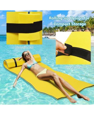 3-Layer Relaxing Tear-proof Water Mat-Yellow