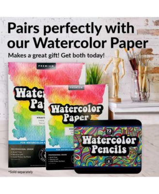 72 Watercolor Pencils Set