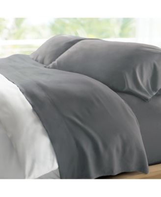 Retreat 100% Bamboo Lyocell Sheets - 4-Piece California King Sheet Set - OEKO-TEX Standard 100 - Laguna Blue