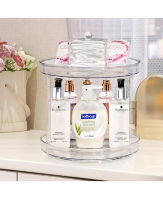 Lazy Susan Organizer Set - for Fridge, Pantry, Cabinet, Table, Makeup, Set Includes 1 Tall Lazy Susan, 1 Two Tier