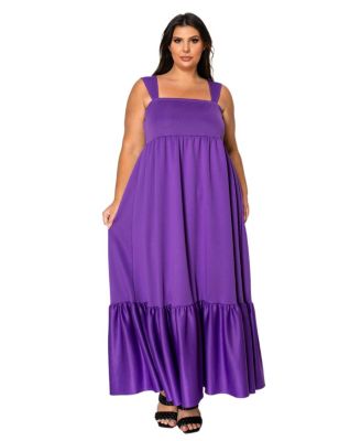 Plus Size Angelika Ruffled Hem Maxi Dress