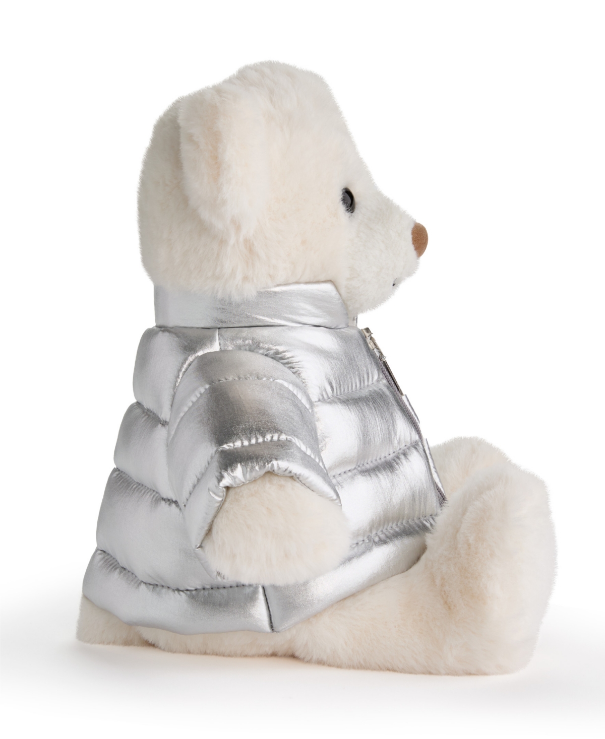 Geoffrey's Toy Box Plush Bear With Puffy Jacket In No Color